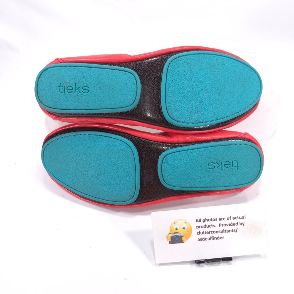 Tieks by Gavriele Slip On Ballet Flat Womens Size 7 Orange Blue - Picture 9 of 9